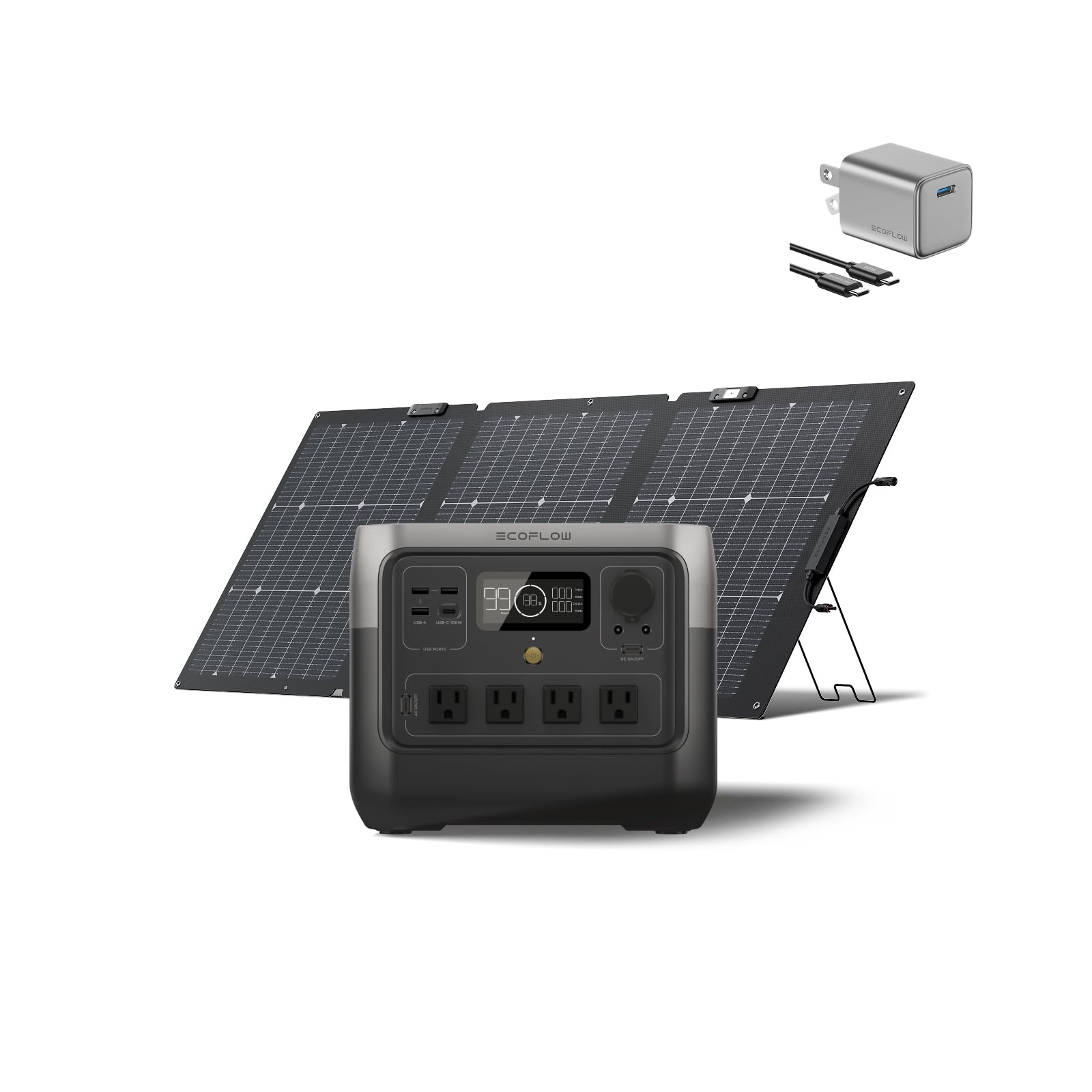 Amazon.com : EF ECOFLOW Solar Generator RIVER 2 Pro 768Wh Portable